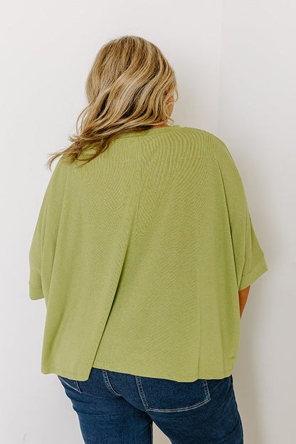 One Way Ticket Shift Top in Lime Punch Curves