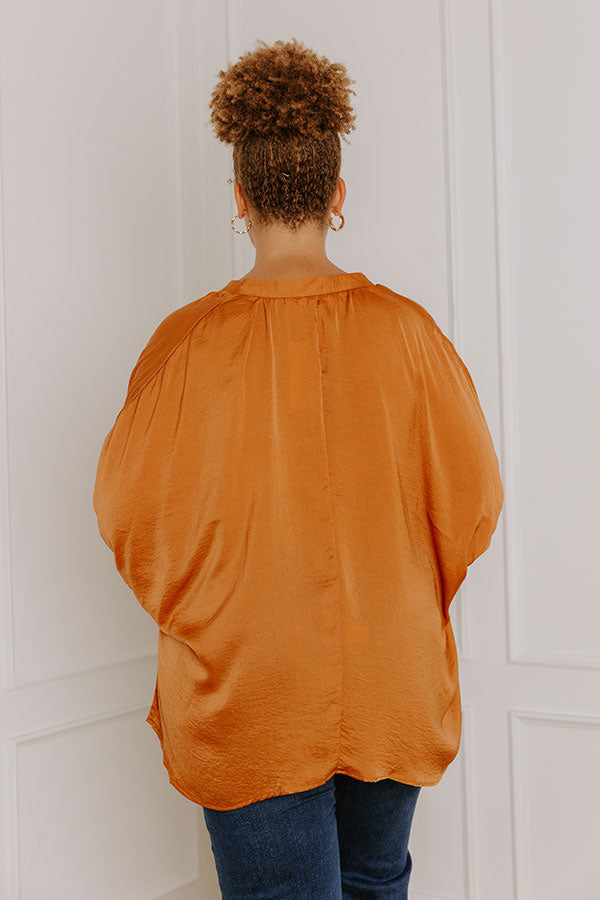 New To Town Shift Top In Camel Curves