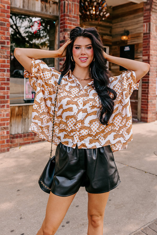 Fiercely In Love Oversized Button Up