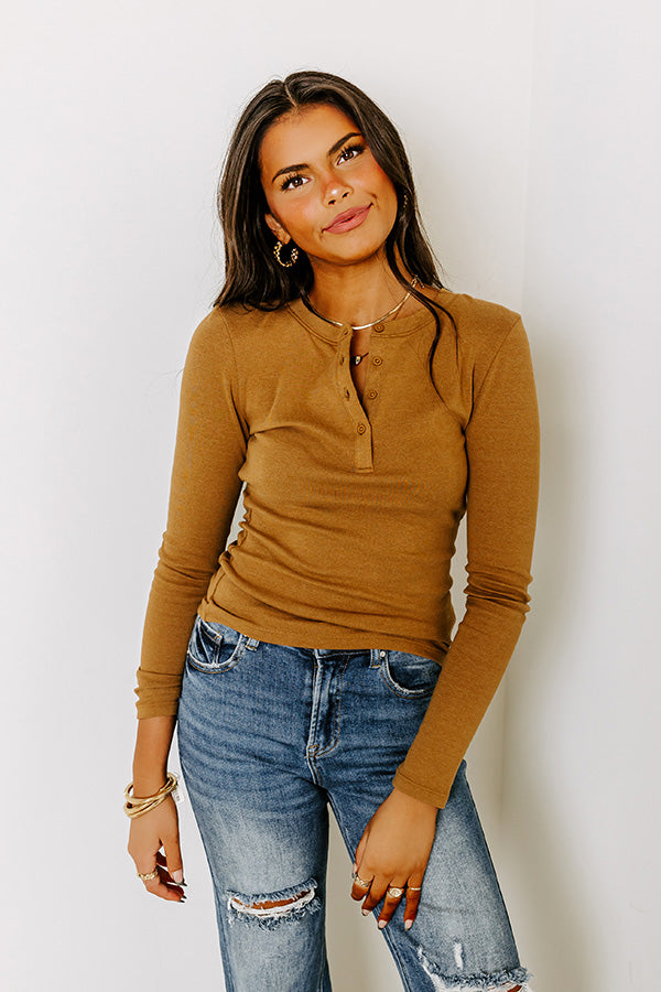 Hand In Hand Through It All Top In Camel