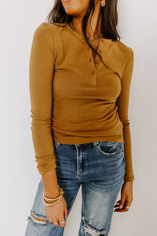 Hand In Hand Through It All Top In Camel