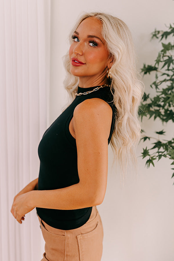 Stop Time Top In Black