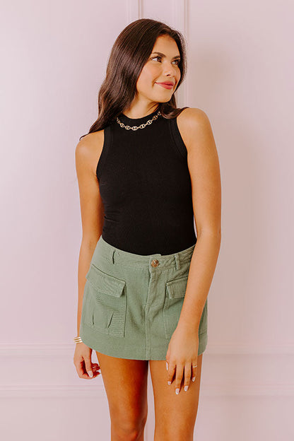 Stop Time Top In Black