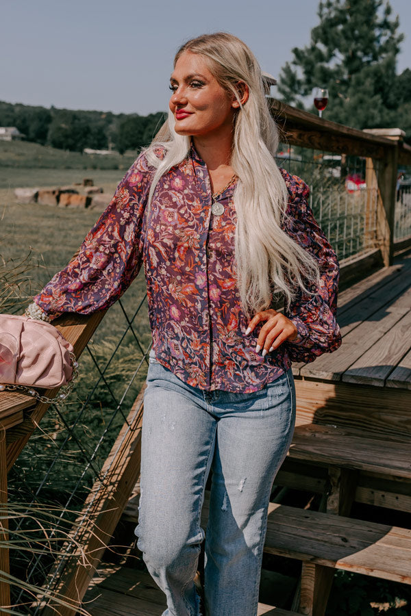 Fabulous Approach Floral Button Up