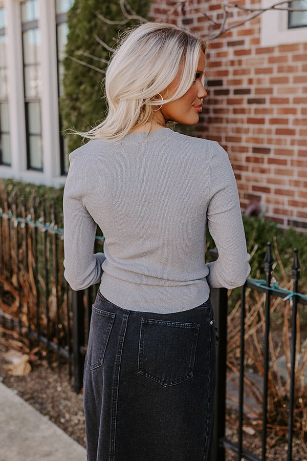Original Dream Knit Top In Grey
