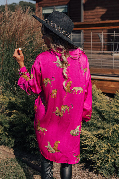 On The PR List Button Up In Fuchsia
