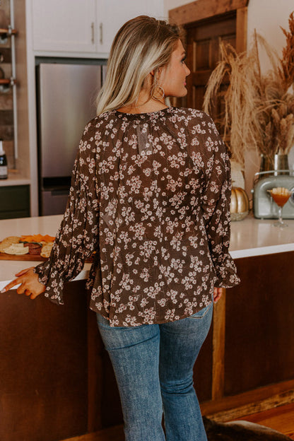 Floral Fascination Shift Top