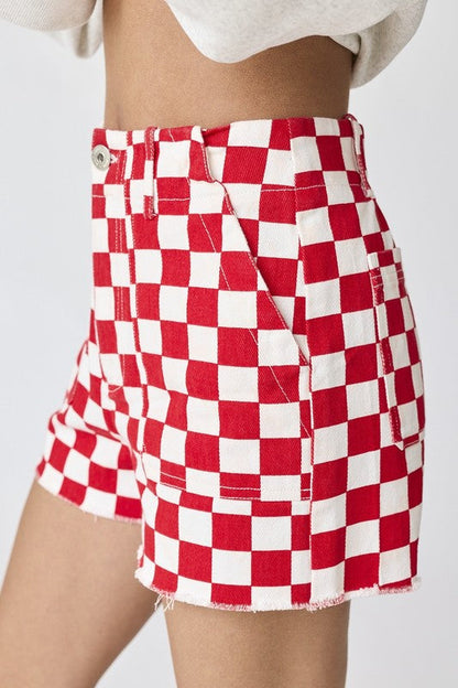 Checkmate Denim Shorts