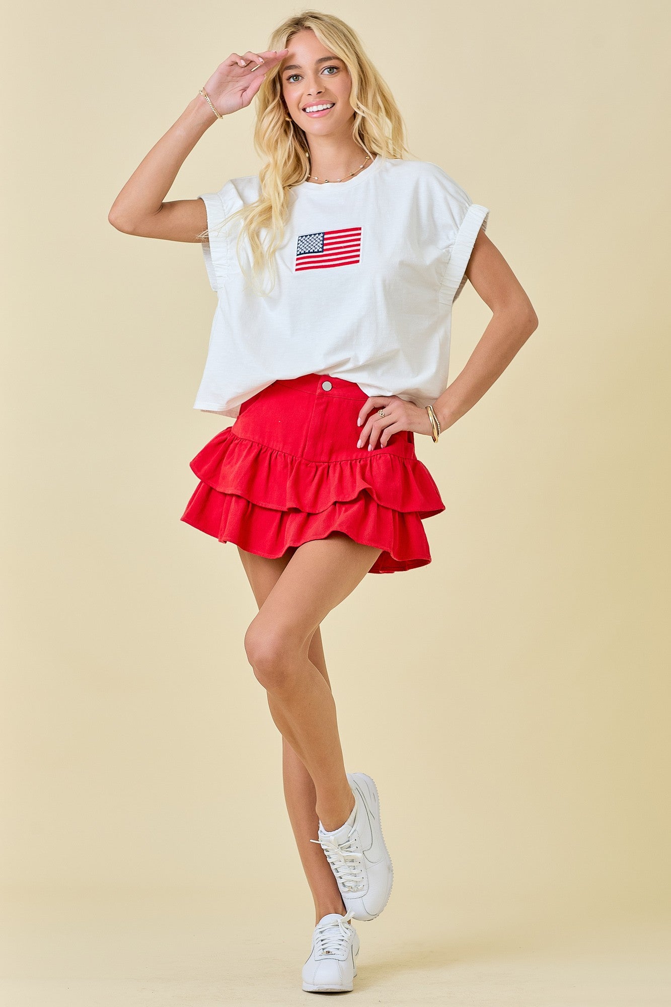 Delia Denim Mini Skort