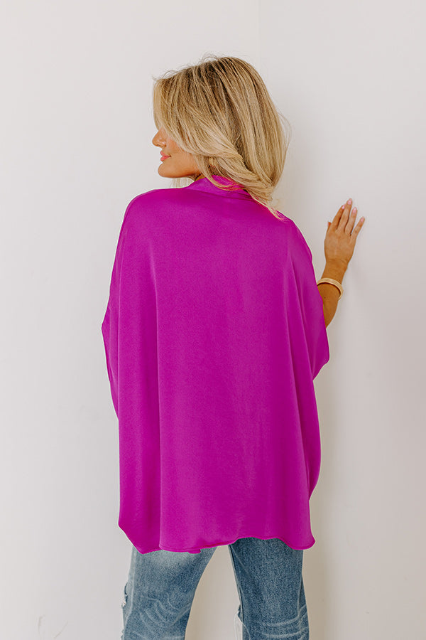 Party On The Go Surplice Top in Orchid