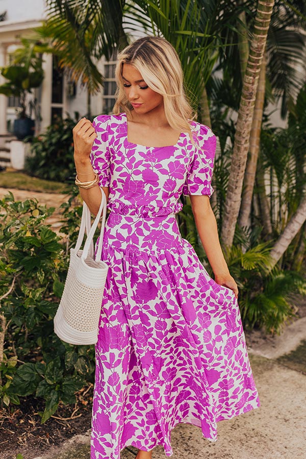 Floral Oasis Peplum Top