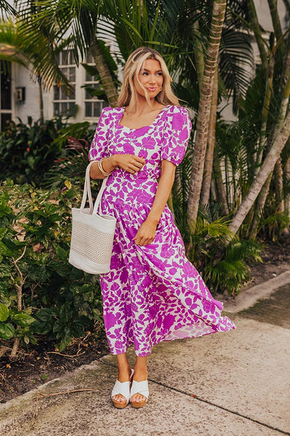 Floral Oasis Peplum Top