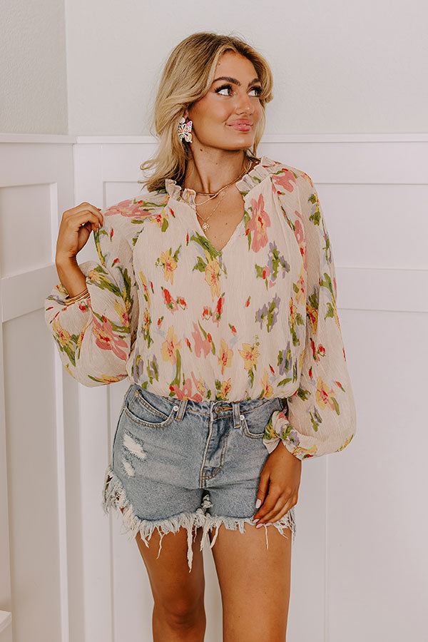 Cocktail Meetup Floral Bodysuit