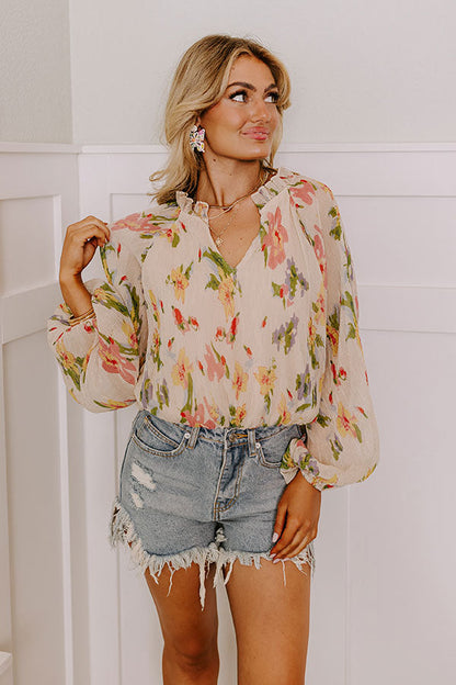 Cocktail Meetup Floral Bodysuit