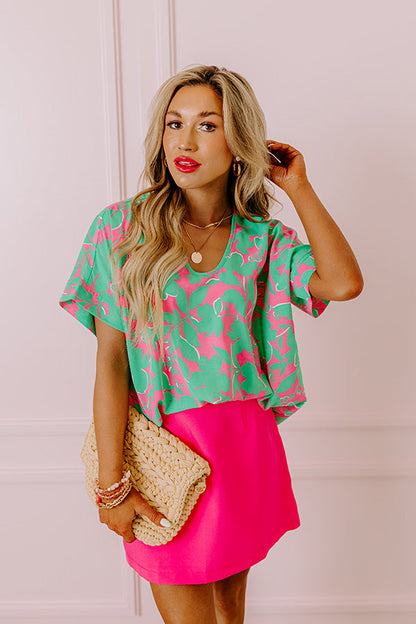 Botanic Bloom Shift Top