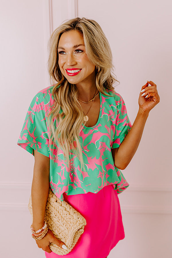 Botanic Bloom Shift Top