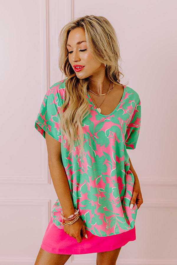 Botanic Bloom Shift Top