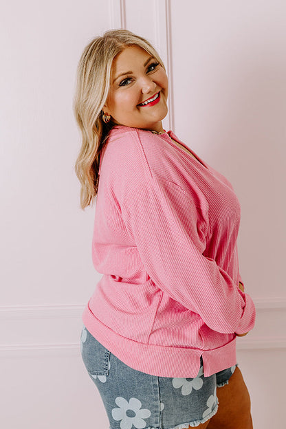 Boardwalk Babe Shift Top in Pink Curves