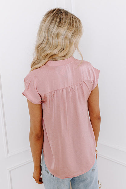 Social Moment Shift Top in Blush