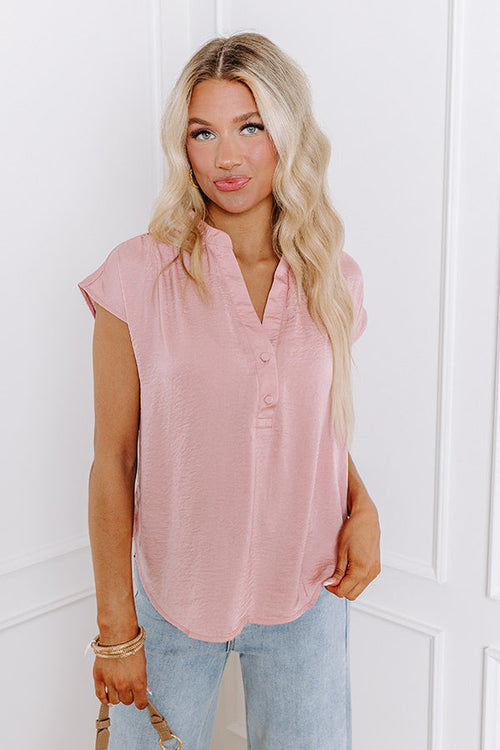 Social Moment Shift Top in Blush
