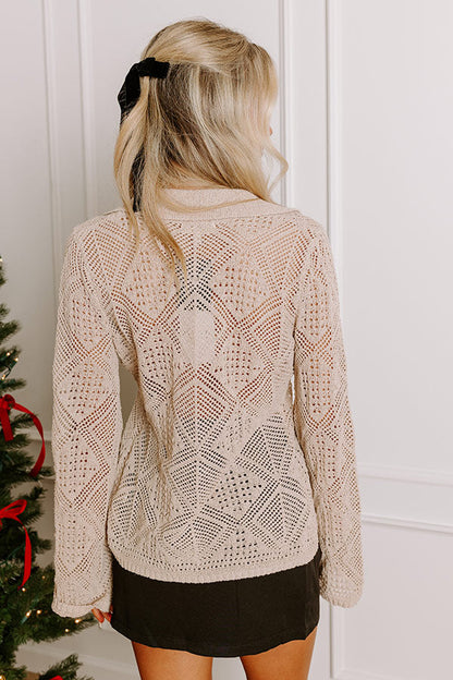 Tucson Sunsets Pointelle Knit Top