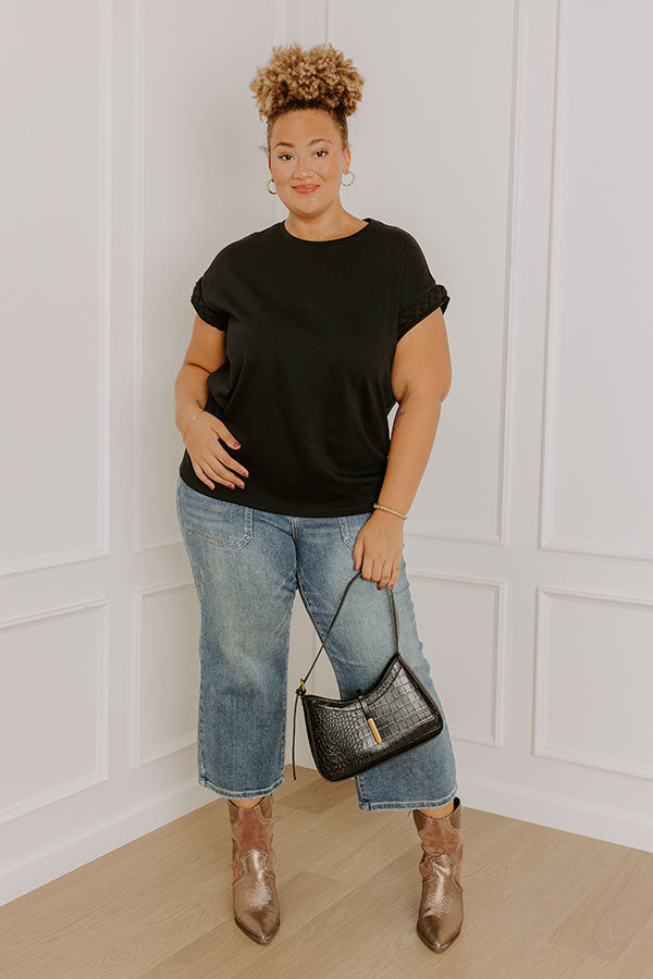 VIP Outing Shift Top in Black Curves