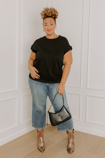VIP Outing Shift Top in Black Curves