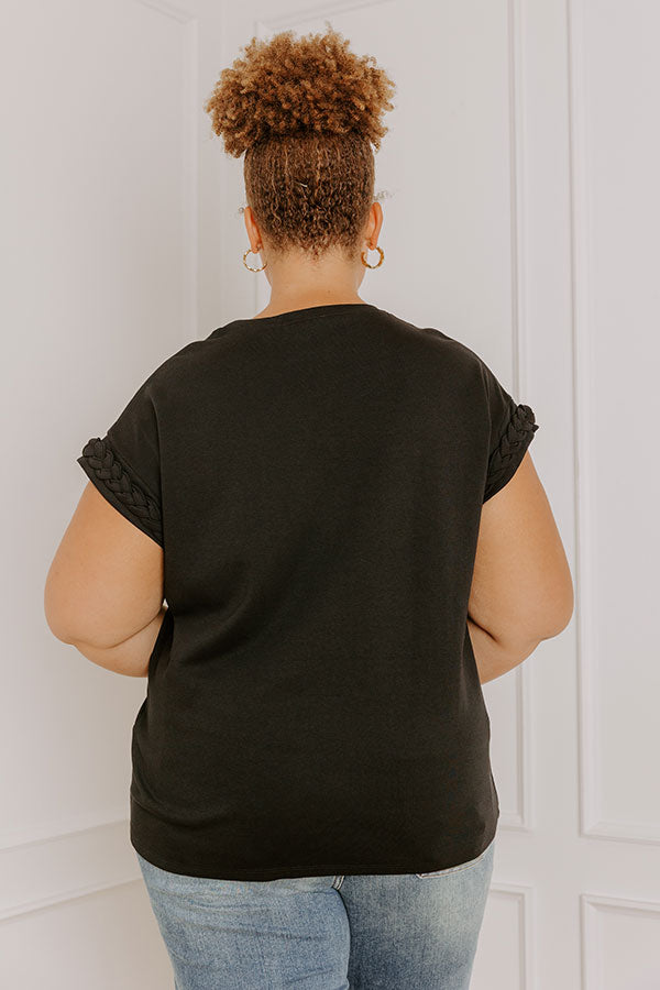 VIP Outing Shift Top in Black Curves