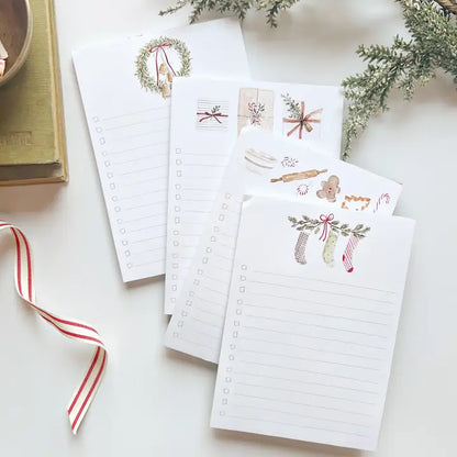 Christmas Bell Wreath Notepad