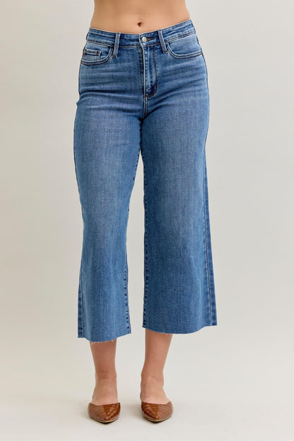 JB HW Wide Crop Classic Raw Hem