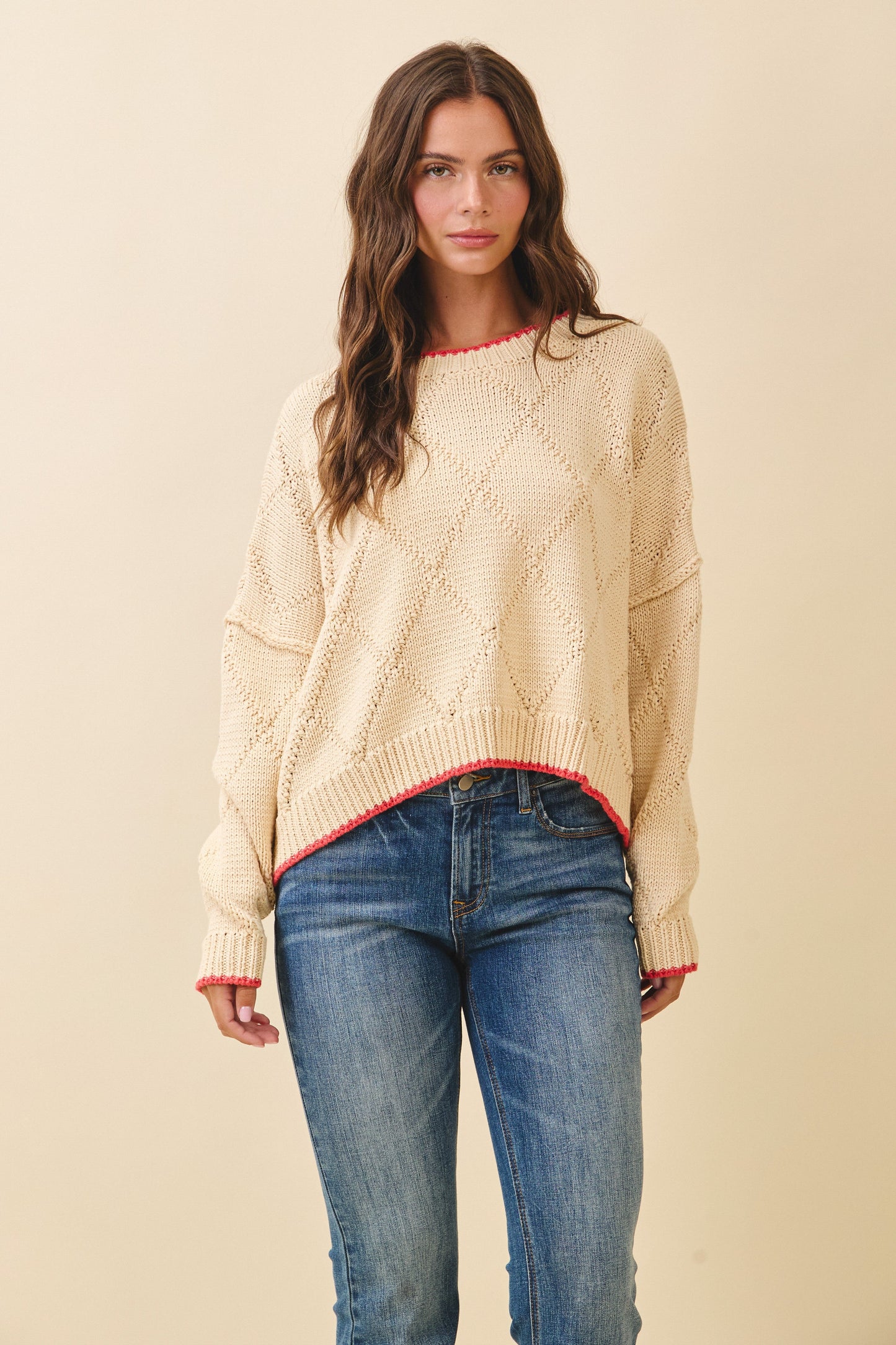 Diamond Knit Sweater