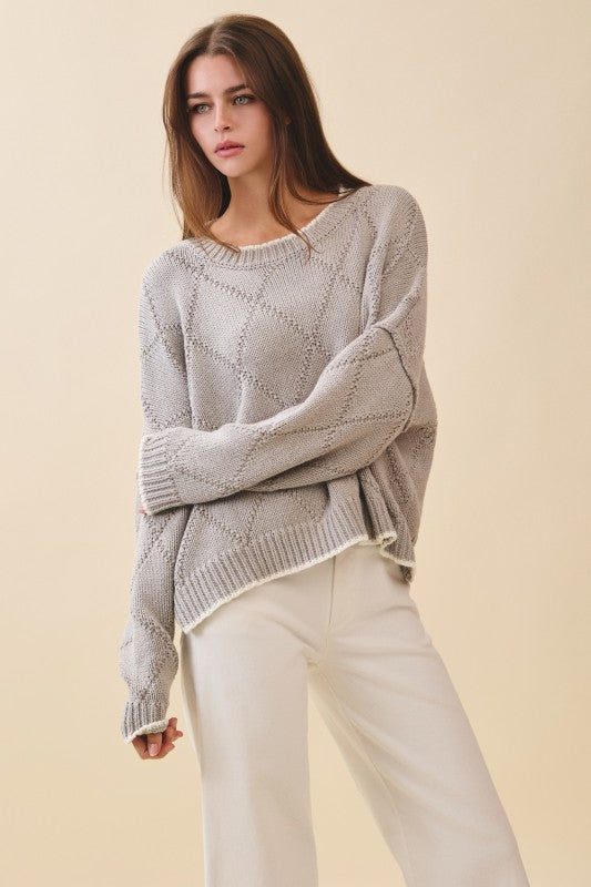 Diamond Knit Sweater