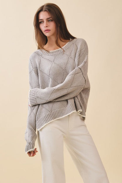 Diamond Knit Sweater