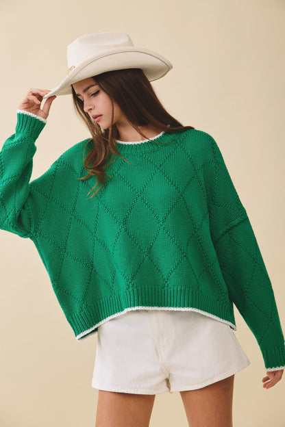 Diamond Knit Sweater