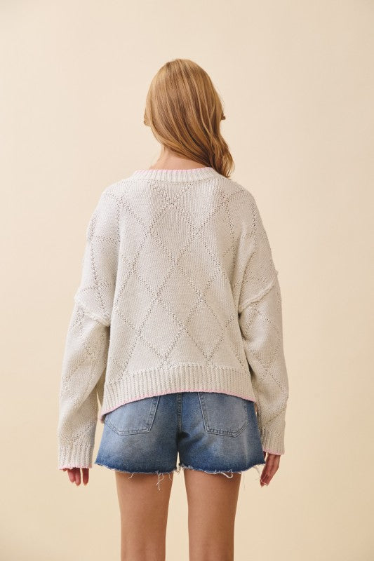 Diamond Knit Sweater