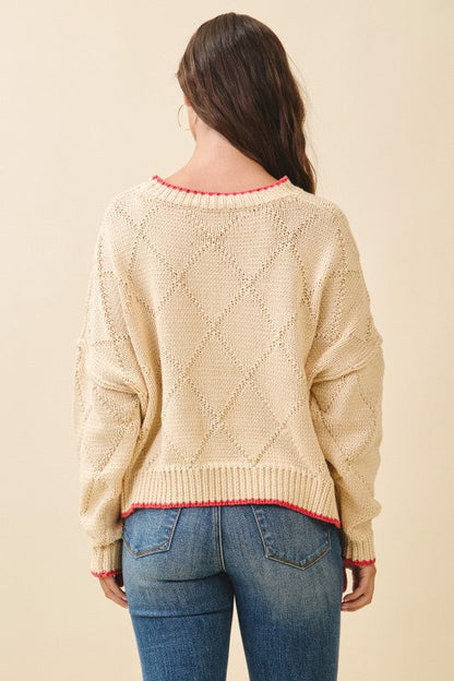 Diamond Knit Sweater