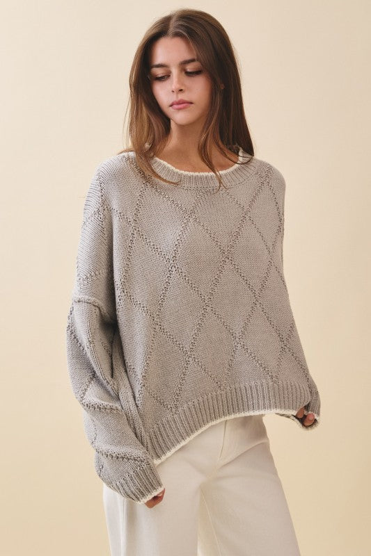 Diamond Knit Sweater