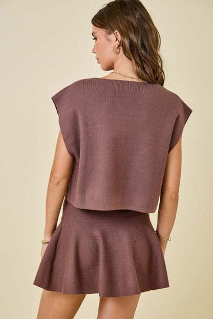 Aspen Knit Mini Skirt