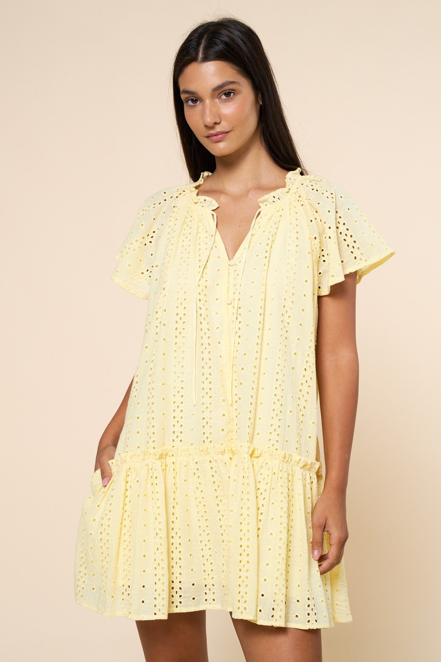 Eloise Eyelet Mini Dress