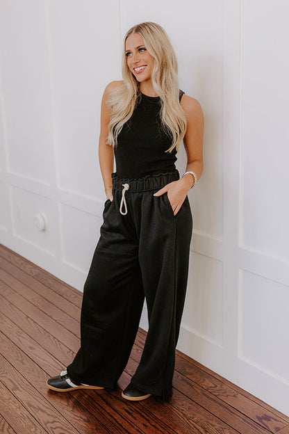 Uptown Night Out Knit Top in Black