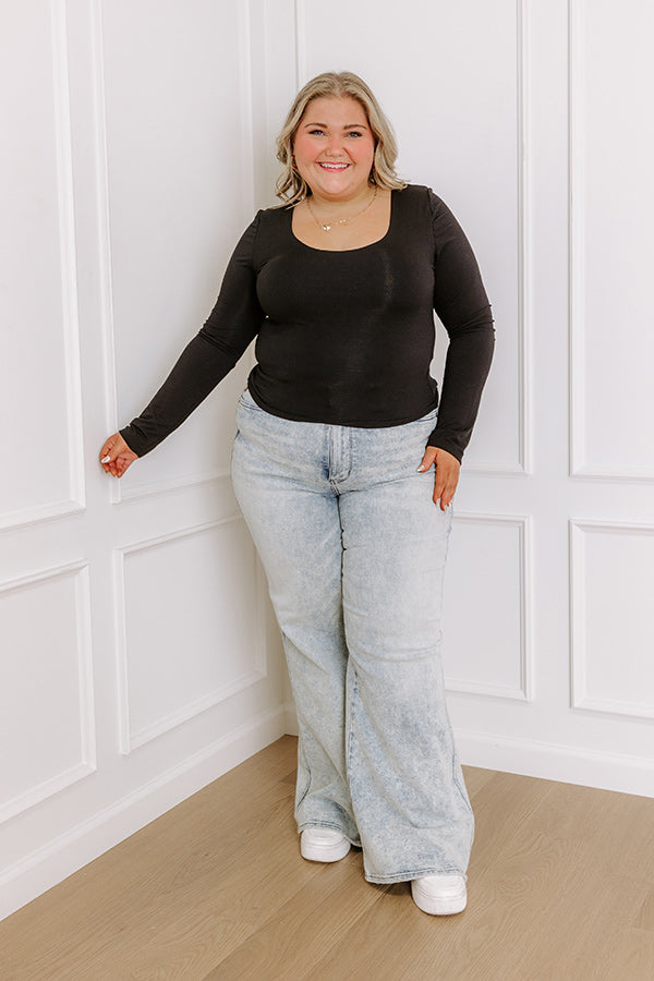 Sassy and Chic Top in Black Curves