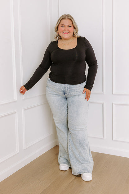 Sassy and Chic Top in Black Curves