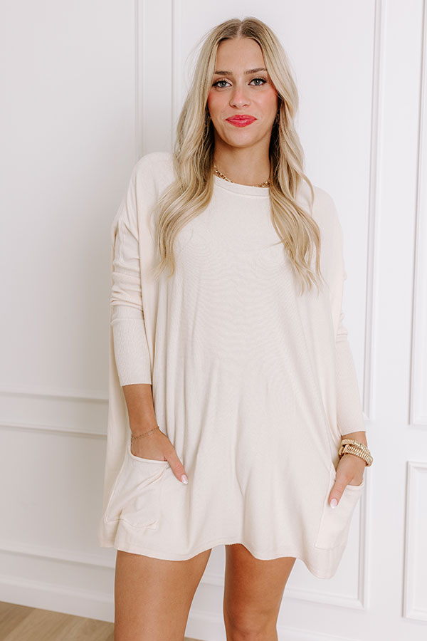 Always Cozy Sweater Top in French Vanilla