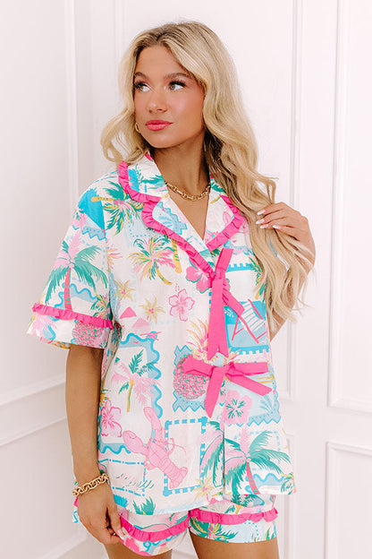 On Island Time Front Tie Top