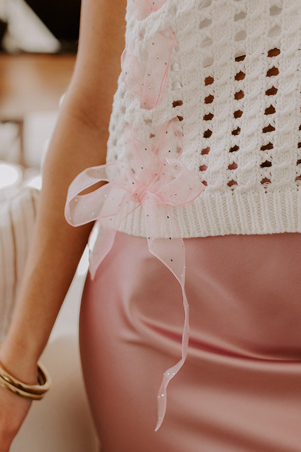 Smiles And Sorbet Knit Vest Top
