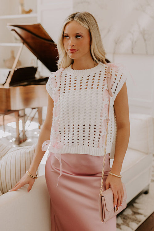 Smiles And Sorbet Knit Vest Top