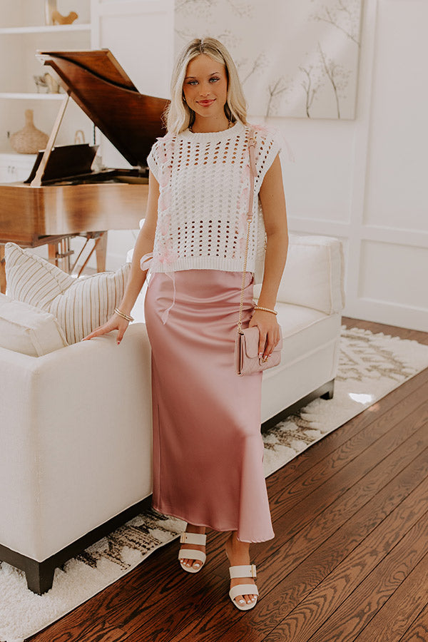 Smiles And Sorbet Knit Vest Top