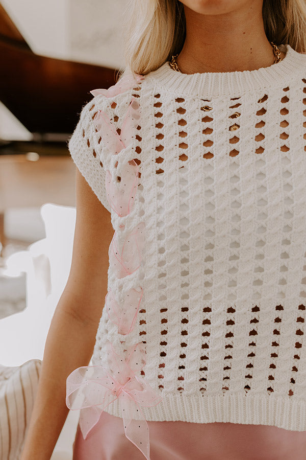 Smiles And Sorbet Knit Vest Top