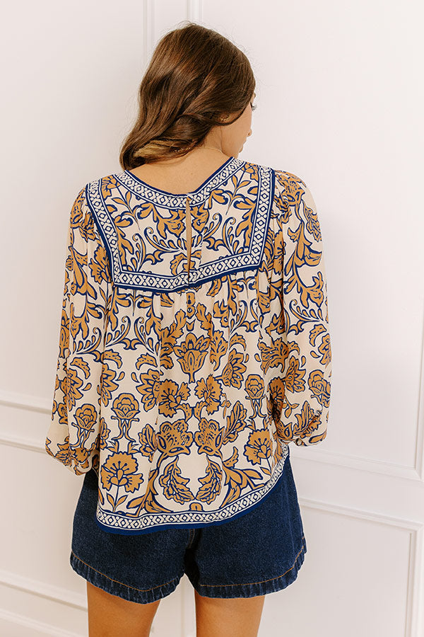 Hidden Attraction Floral Top