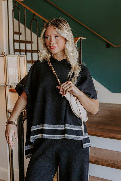 Connecting Flight Sweater Top in Black